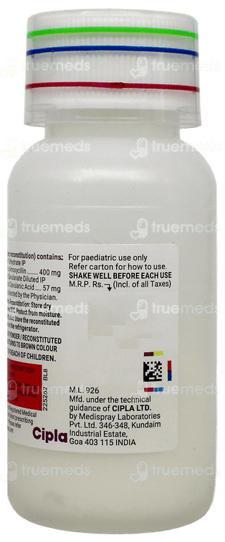 Novamox Cv Forte Tangy Orange Flavour Syrup 60Ml